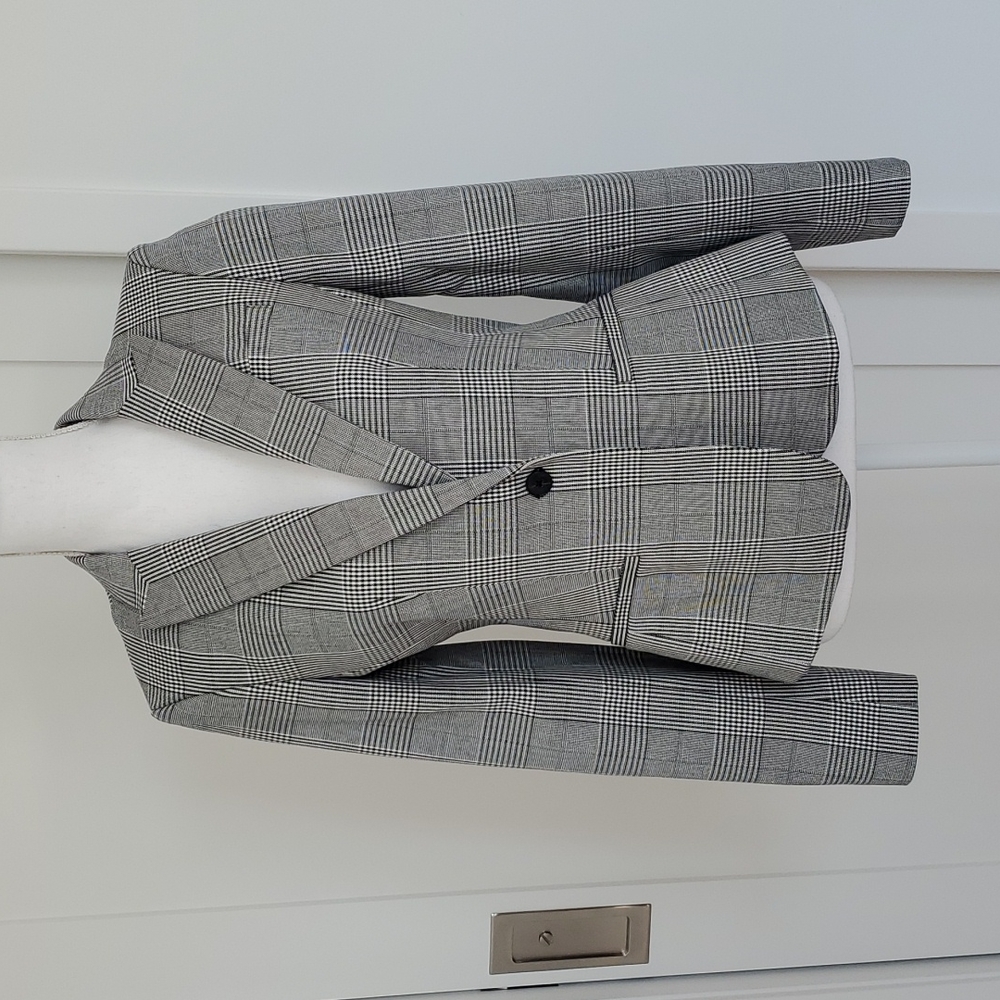 New with tags Banana Republic single button houndstooth blazer jacket size 4